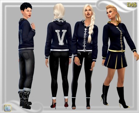 V hoodie at Dreaming 4 Sims » Sims 4 Updates