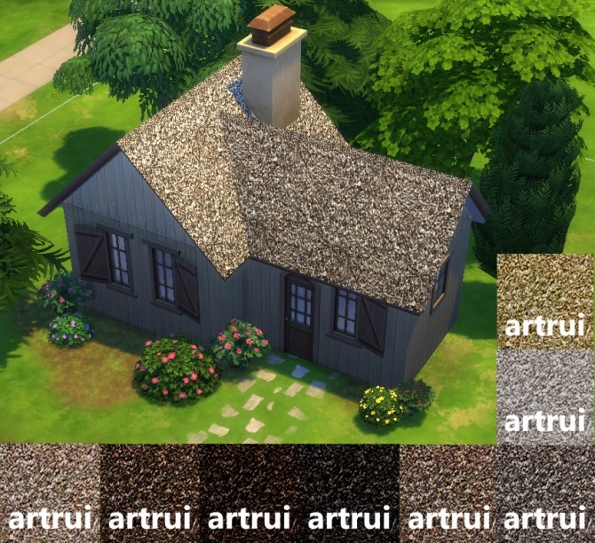 Sims 4 Forest roof by artrui at Mod The Sims