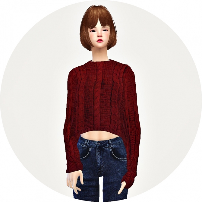 Side vent sweater at Marigold » Sims 4 Updates