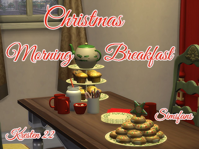 Sims 4 Christmas Morning Brakfast by Kresten 22 at Sims Fans