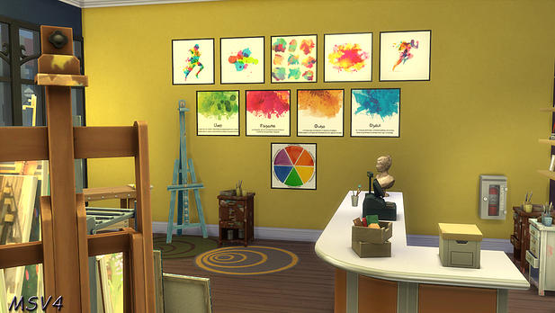 Sims 4 Art colors and Musical Instruments pictures at Manine Sim Vallee