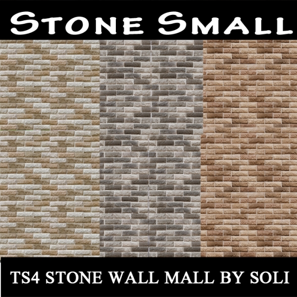 Sims 4 Stone wall Small at Soli Sims 4