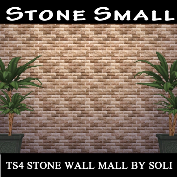 Sims 4 Stone wall Small at Soli Sims 4