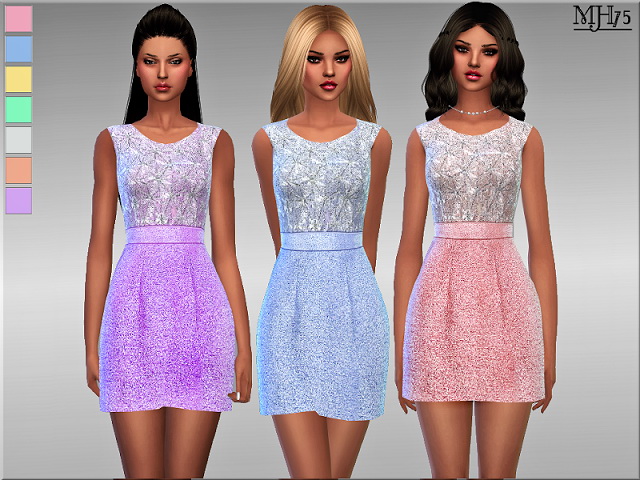 Sims 4 Harmony Dress by Margie at Sims Addictions