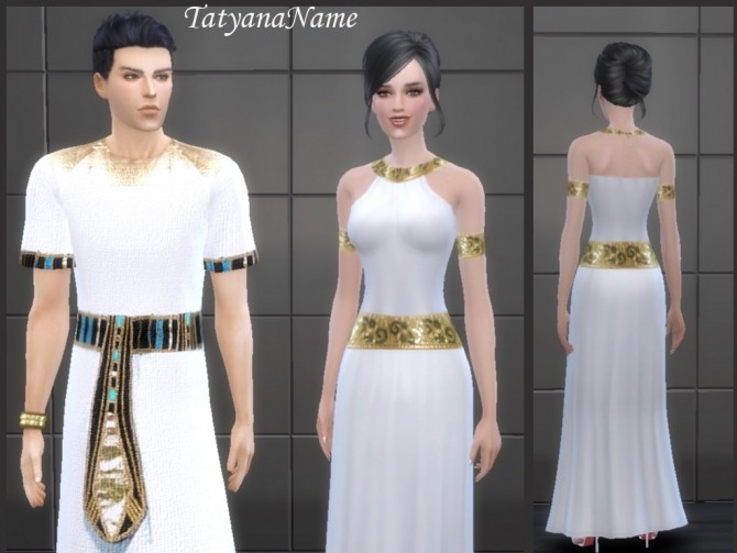 Egyptian dress at Tatyana Name » Sims 4 Updates