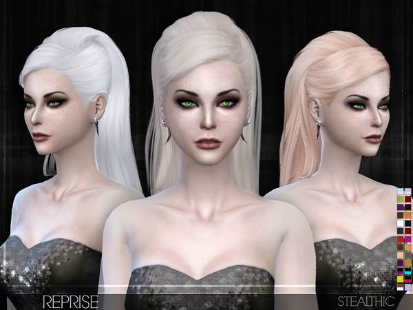 Sims 4 Reprise Female Hair by Stealthic at TSR