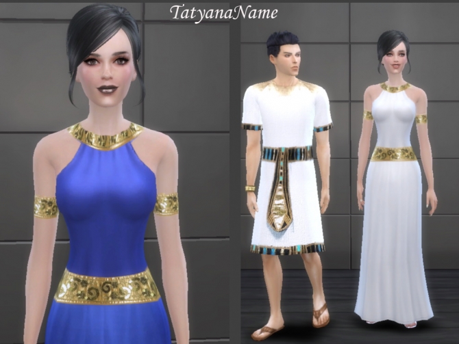 Egyptian dress at Tatyana Name » Sims 4 Updates
