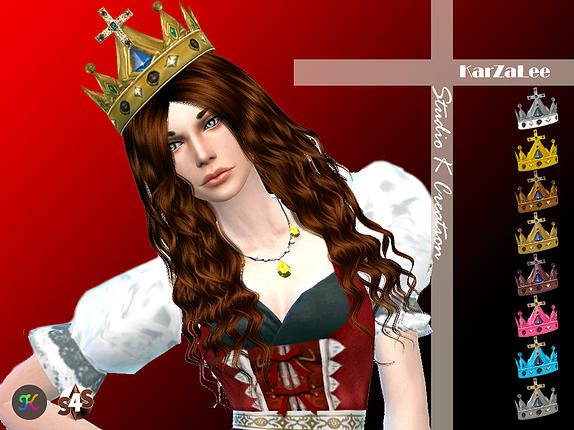 Sims 4 Medieval edge Cross crown at Studio K Creation
