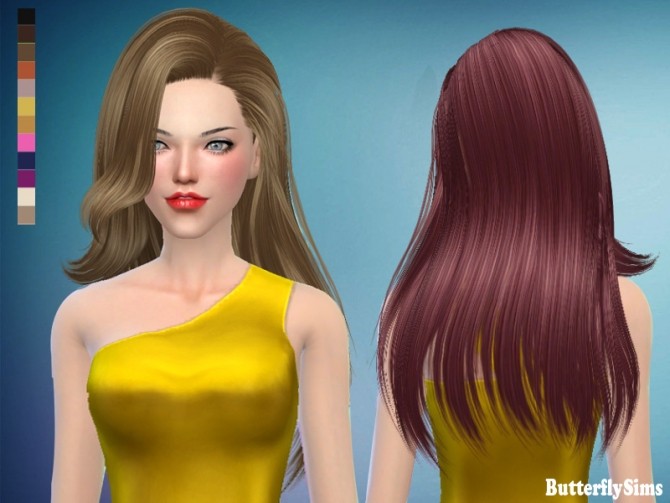 Sims 4 B fly hair 171 AF No hat (Pay) at Butterfly Sims