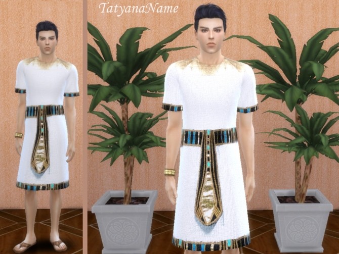 Sims 4 Egyptian male robe at Tatyana Name