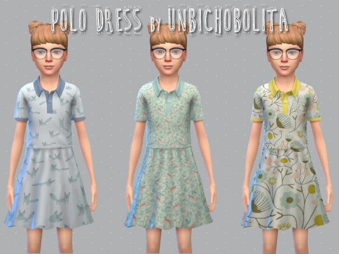 Polo dresses at Un bichobolita » Sims 4 Updates