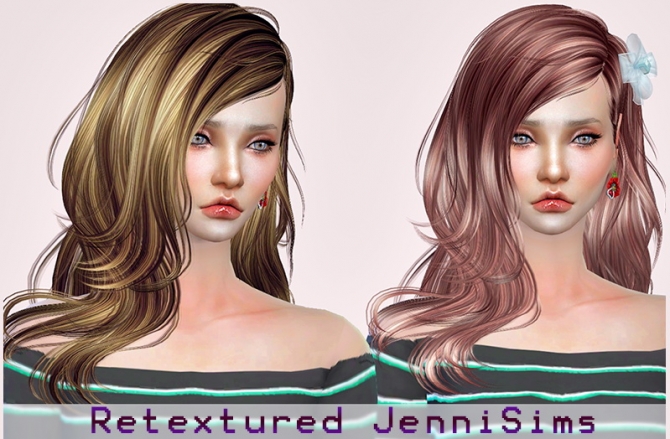 Newsea IvoryTower Hair retextured at Jenni Sims » Sims 4 Updates