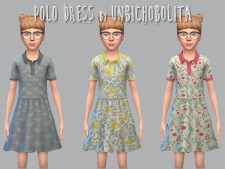 Polo dresses at Un bichobolita » Sims 4 Updates