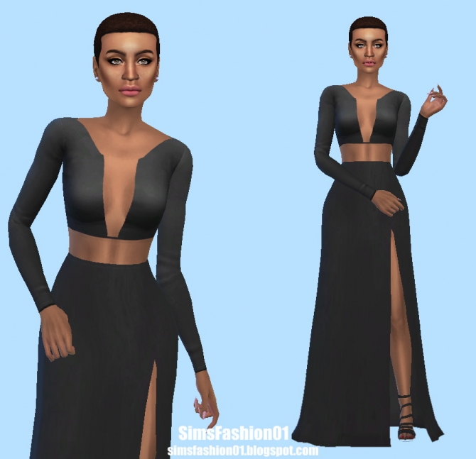 Fashion Dress at Sims Fashion01 » Sims 4 Updates