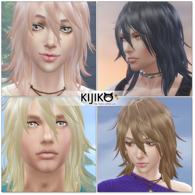 Pink And Fluffy Hair F Ts4 Edition At Kijiko Sims 4 Updates
