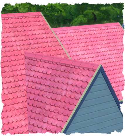 Sims 4 10 tile roofs by Chalipo at All 4 Sims