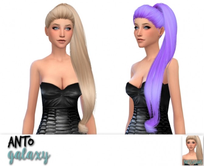 Sims 4 Hair retextures at Nessa Sims