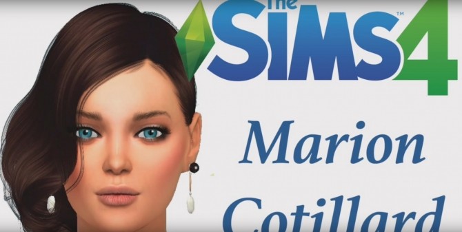 Sims 4 MARION COTILLARD at TS4 Celebrities Corner
