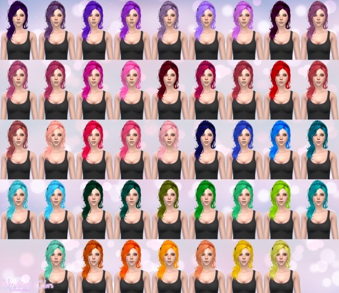 Sims 4 Newsea Vera Hair Retexture at Aveira Sims 4