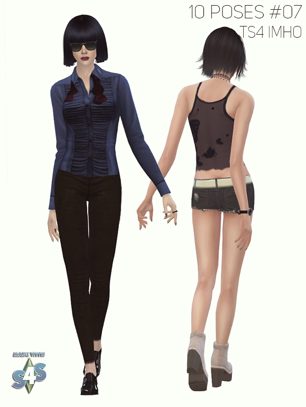 Sims 4 10 Female Poses #07 at IMHO Sims 4