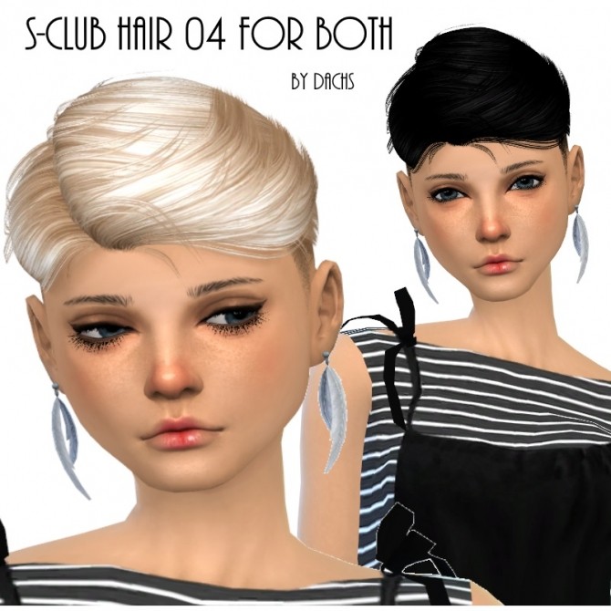 Sims 4 Sclub Hair 04 for both at Dachs Sims