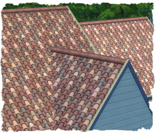 Sims 4 10 tile roofs by Chalipo at All 4 Sims