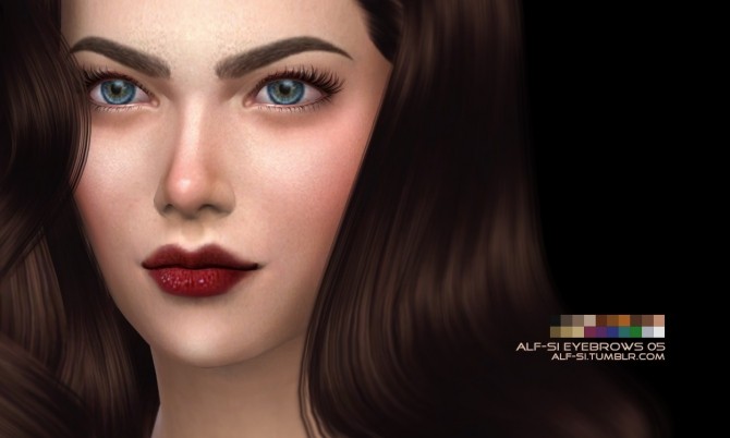 Sims 4 Eyebrows 05 at Alf si