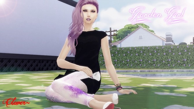 Sims 4 Garden Girl Pose Set by Clover at The Sims Lover