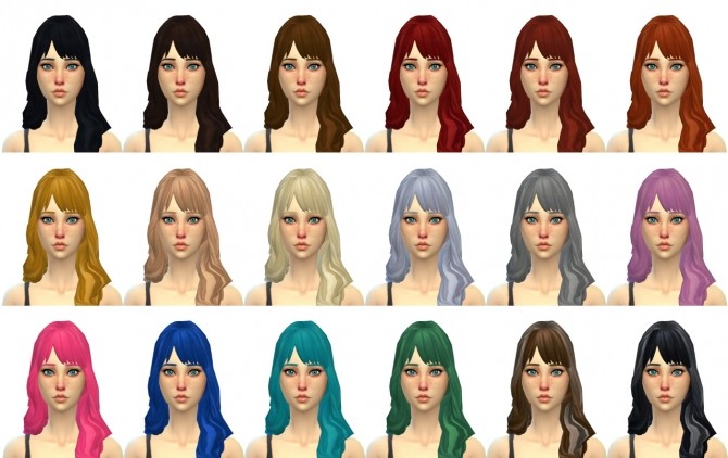 Sims 4 Poppy Hair at Simduction