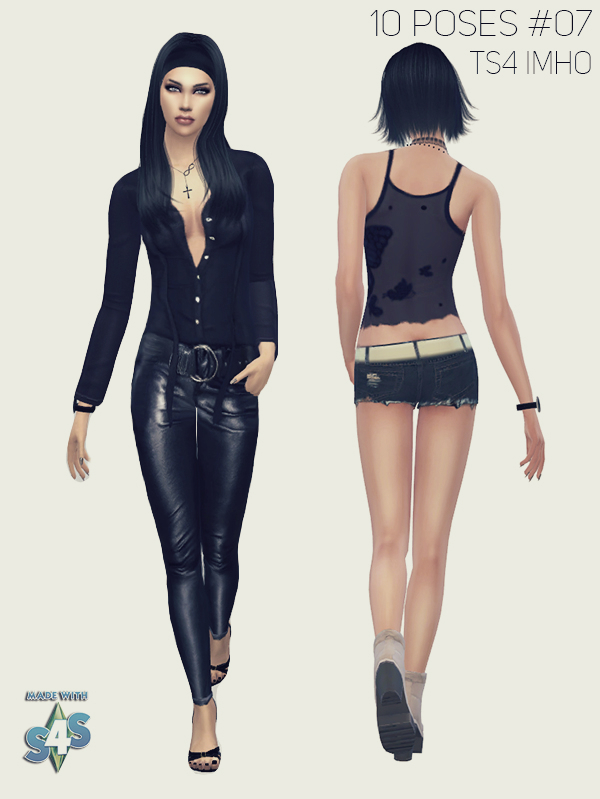 Sims 4 10 Female Poses #07 at IMHO Sims 4