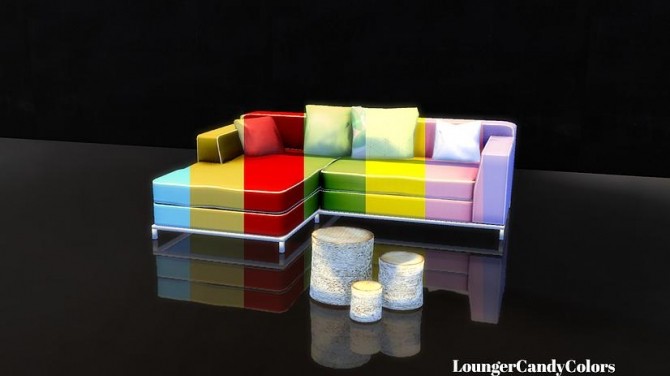 Sims 4 Lounger + Pillows + Table set at Sim o Matic