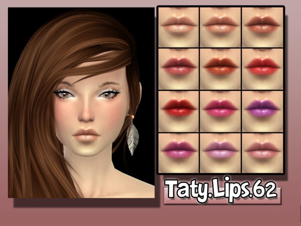 Sims 4 Lips 62 by Taty at TSR