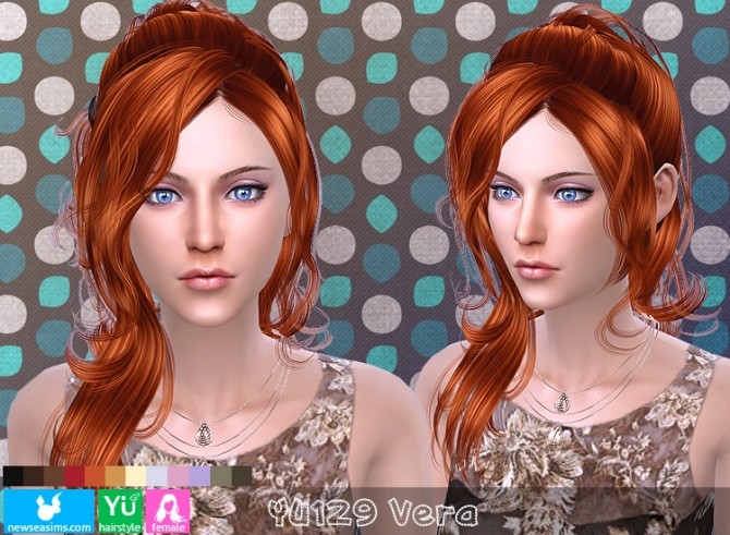 Sims 4 YU129 Vera hair (Pay) at Newsea Sims 4