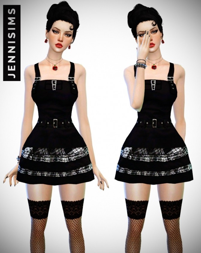 Sims 4 Remember Me Set: Dress, Top, Gloves Top at Jenni Sims