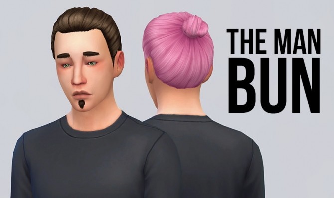 Sims 4 The man bun recolors at Simserenity