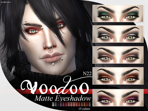 Sims 4 Voodoo Matte Eyeshadow N22 by Pralinesims at TSR