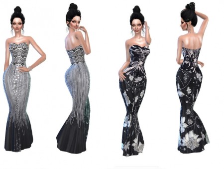 Couture dresses at Niriidaniriis – Fashiontale Sims4