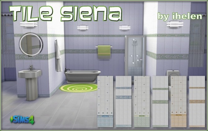 Sims 4 Siena Tile by ihelen at ihelensims