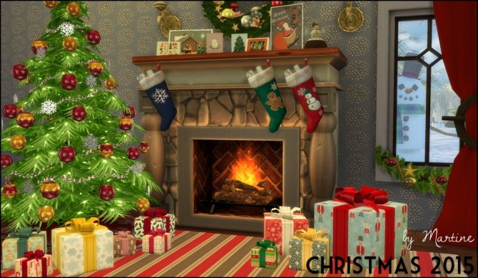 Sims 4 Christmas 2015 set at Martine’s Simblr
