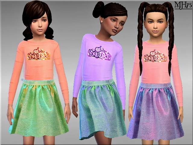 Sims 4 Little Missy Outfit by Margie at Sims Addictions
