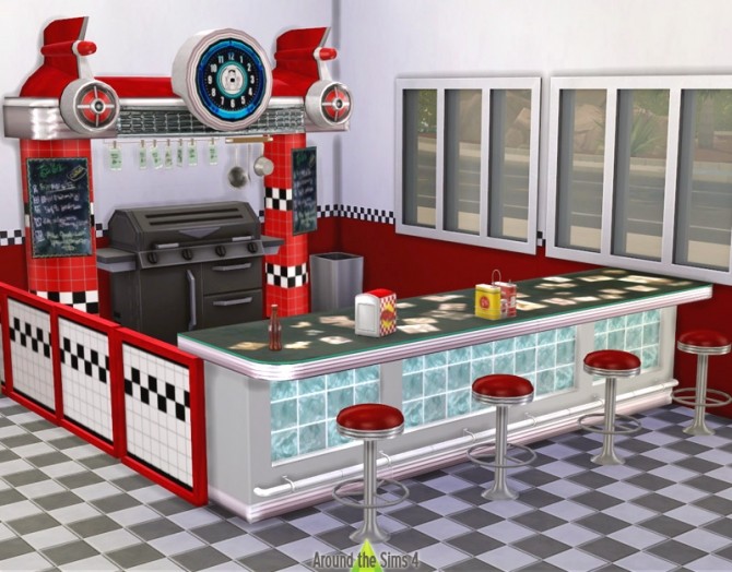 Sims 4 Sims 2 Food stands conversions by Sandy at Around the Sims 4