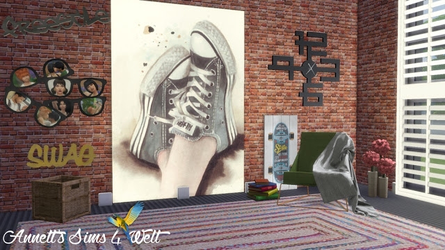 Sims 4 Sneakers Paintings at Annett’s Sims 4 Welt