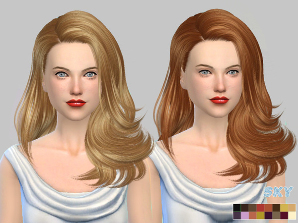 Sims 4 Hair 221 Monik by Skysims at TSR