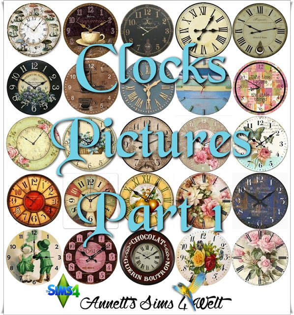 Sims 4 Clocks Pictures Part 1 at Annett’s Sims 4 Welt