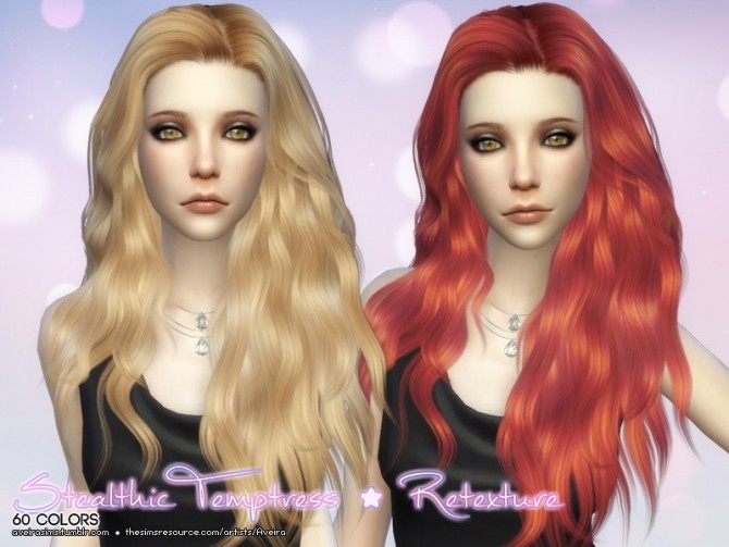 Sims 4 Stealthic Temptress Hair Retexture at Aveira Sims 4