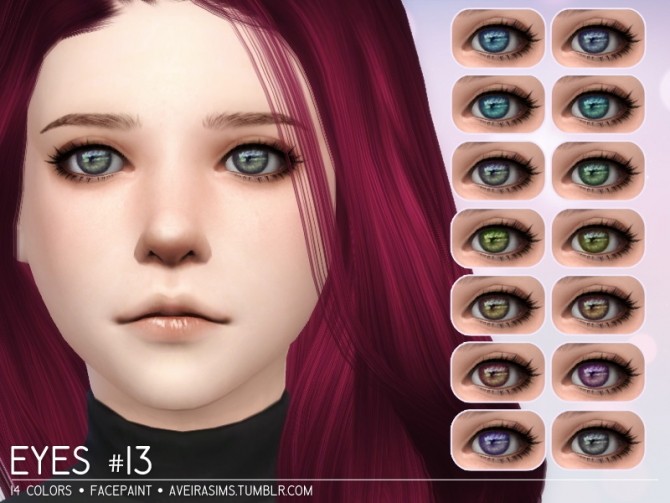 Sims 4 Eyes #13 at Aveira Sims 4