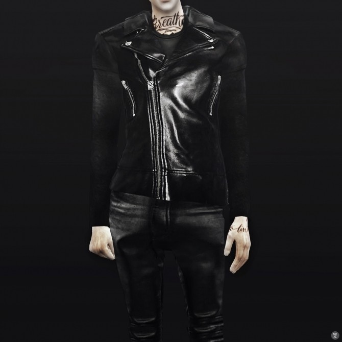 Sims 4 Leather jacket at Black le