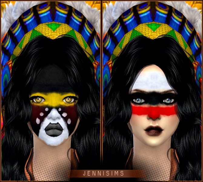Sims 4 American Indian EyeShadow at Jenni Sims