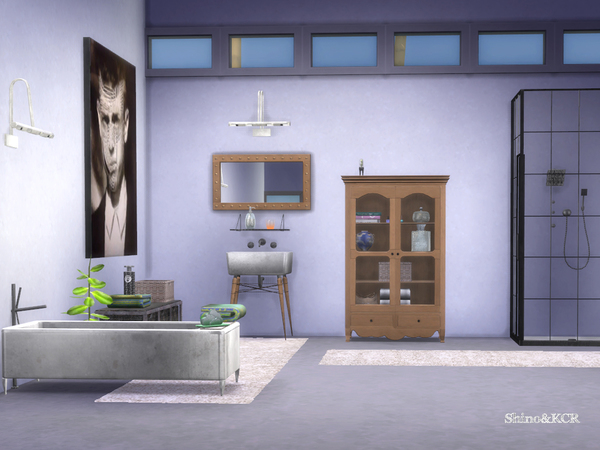 Sims 4 Loft Bathroom by ShinoKCR at TSR