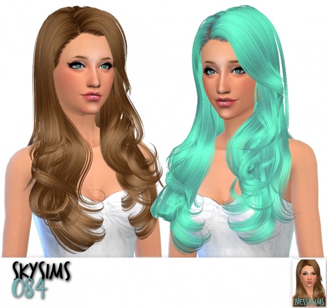 Sims 4 3 hair retextures at Nessa Sims